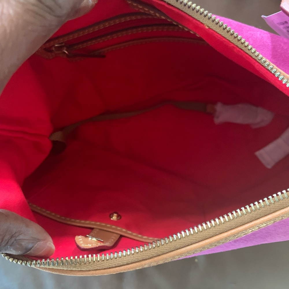 Dooney and Bourke hot pink hobo - Picture 4 of 4
